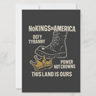 No Kings in America Anti-Trump 4. Juli Einladung