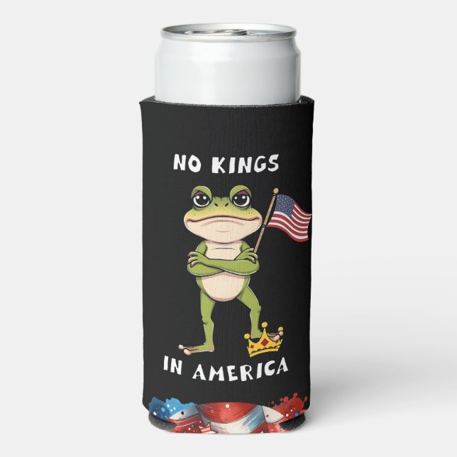 No Kings in America Anti-Trump Protest  Selters Dosenkühler (Seltzer Rückseite)