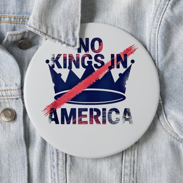 No Kings in America  Button (Beispiel)