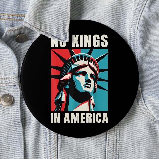 No Kings in America  Button (Beispiel)