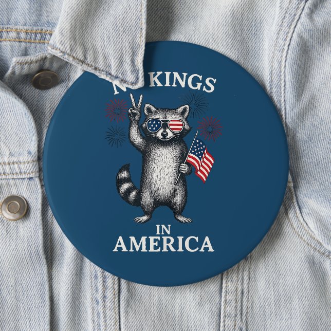 No Kings in America  Button (Beispiel)
