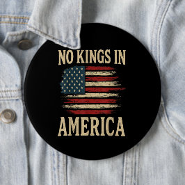 No Kings in America  Button