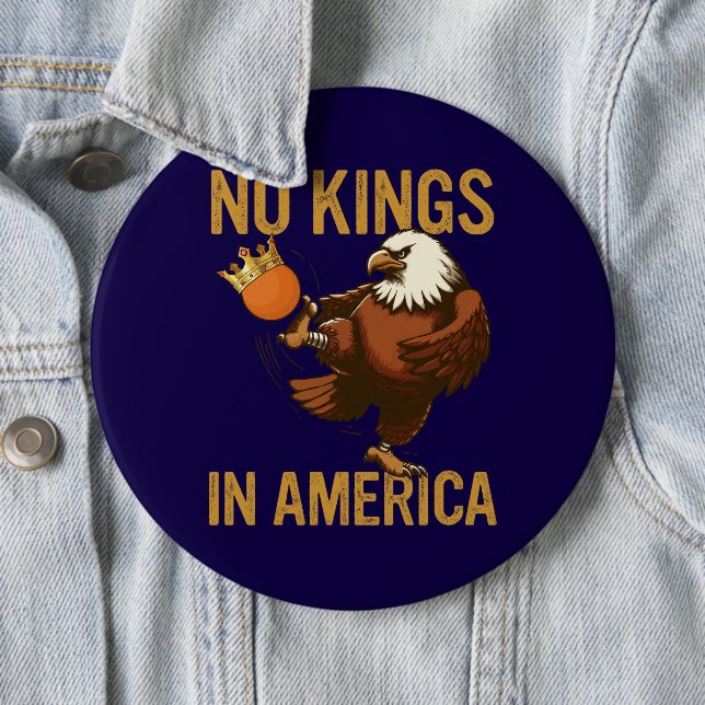 No Kings in America  Button (Beispiel)
