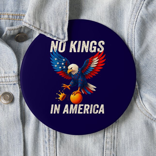 No Kings in America  Button (Beispiel)