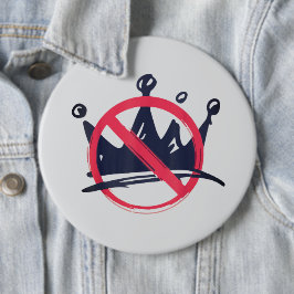 No Kings in America  Button