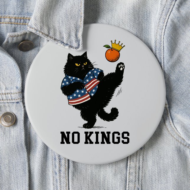 No Kings in America  Button (Beispiel)