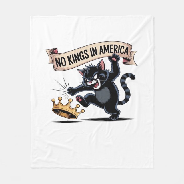 No Kings In America Classic Creative Style Fleecedecke (Vorderseite)