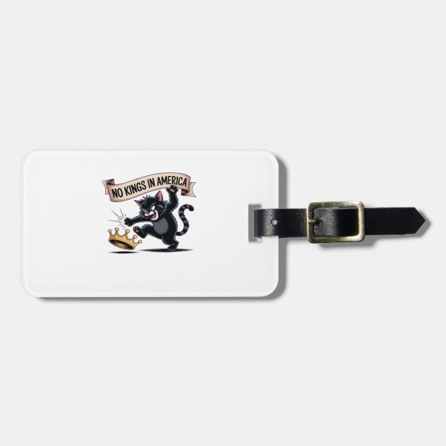 No Kings In America Classic Creative Style Gepäckanhänger (Vorderseite horizontal)