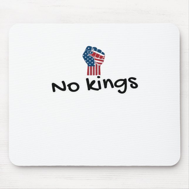 No Kings In America Classic Minimal Clean Mousepad (Vorne)