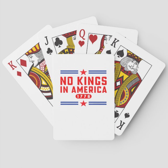 No Kings In America Classic Minimal Clean Spielkarten (Rückseite)