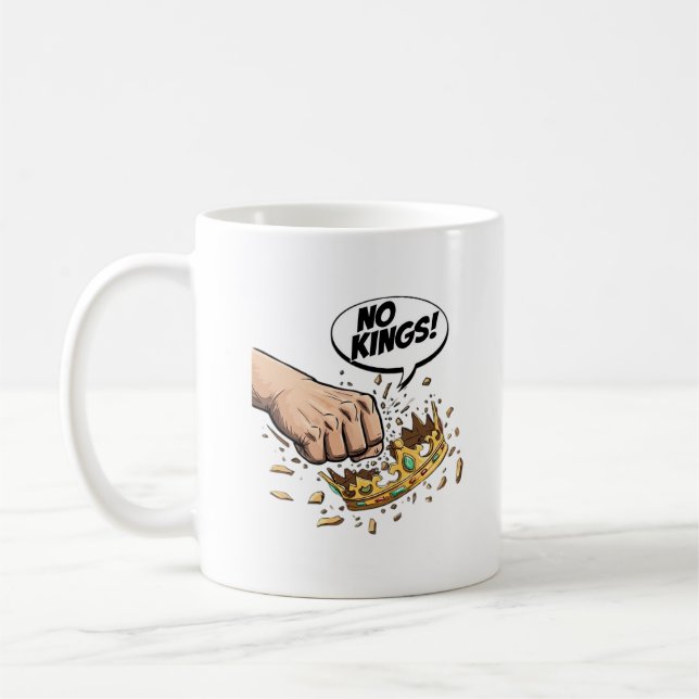 No Kings In America Creative Design Kaffeetasse (Links)