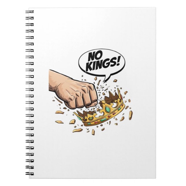 No Kings In America Creative Design Notizblock (Vorderseite)