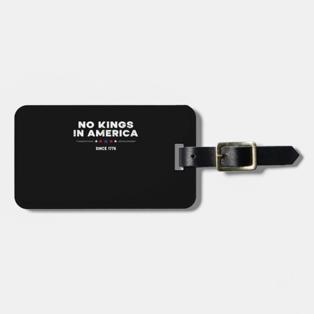 No Kings In America Doge Classic Trendy Graphic Gepäckanhänger (Vorderseite horizontal)