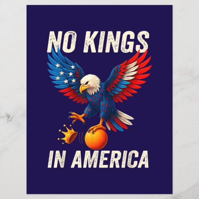 No Kings in America  Flyer (Vorne)