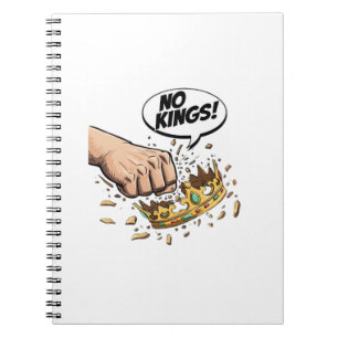 No Kings In America Kreative Gestaltung Notizblock