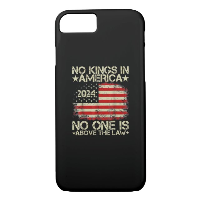 No Kings In America Minimal Clean Case-Mate iPhone Hülle (Rückseite)