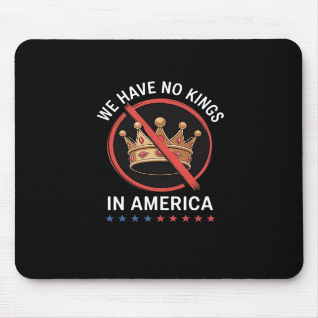 No Kings In America Retro Classic Mousepad (Vorne)