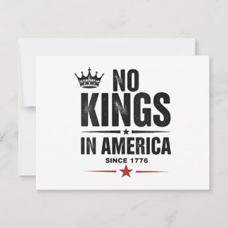 No Kings In America Since 1776