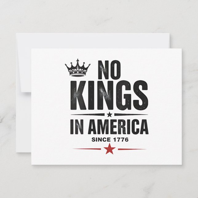 No Kings In America Since 1776 (Vorderseite)