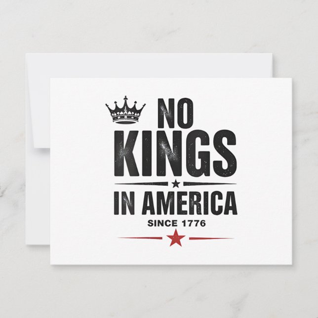 No Kings In America Since 1776 (Vorderseite)