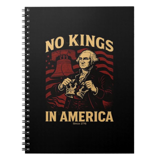 No Kings In America Since 1776 Anti-Donald Trumpp Notizblock (Vorderseite)