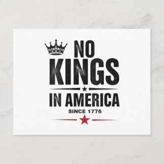 No Kings In America Since 1776 Begleitkarte