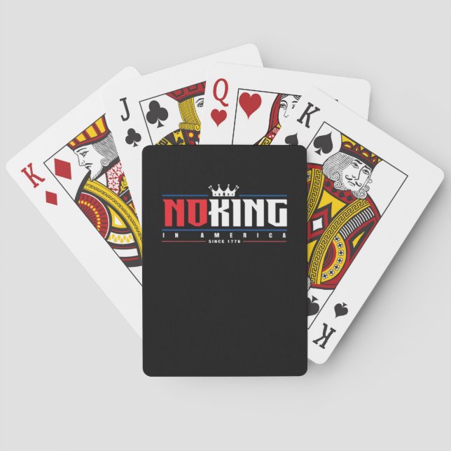 No Kings In America Since 1776 Classic Spielkarten (Rückseite)