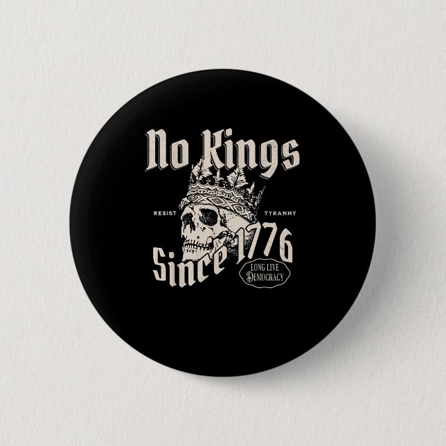 No Kings In America Since 1776 Freedom Spirit Look Button (Vorderseite)