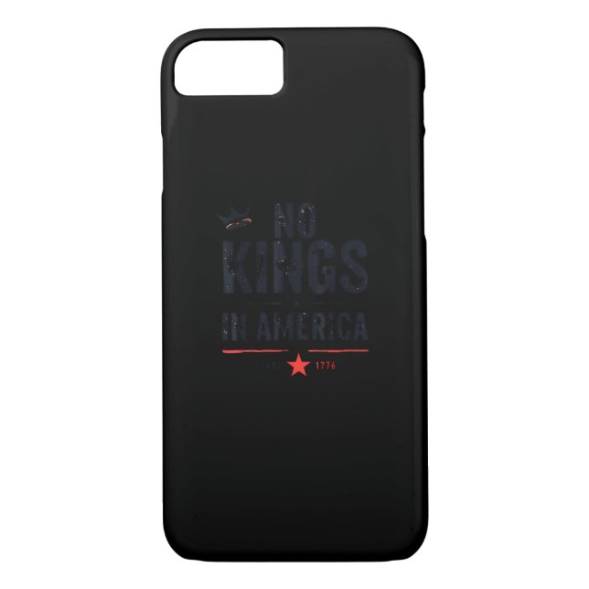No Kings In America Since 1776 Retro Style Look Case-Mate iPhone Hülle (Rückseite)