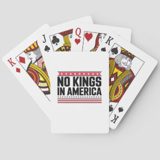No Kings In America USA Bold Design Spielkarten