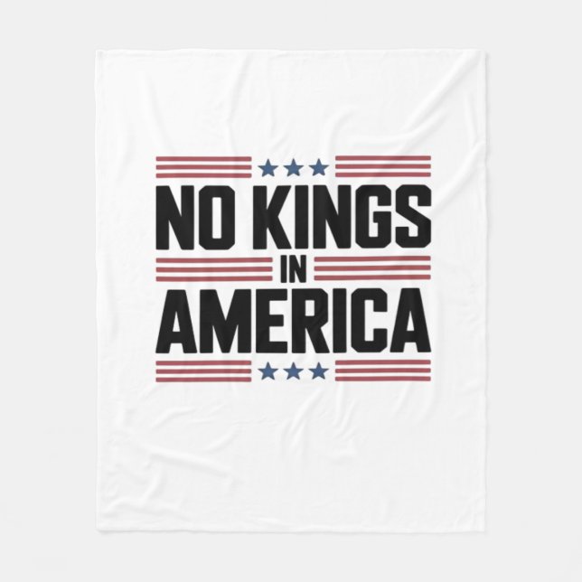 No Kings In America USA Creative Style Fleecedecke (Vorderseite)