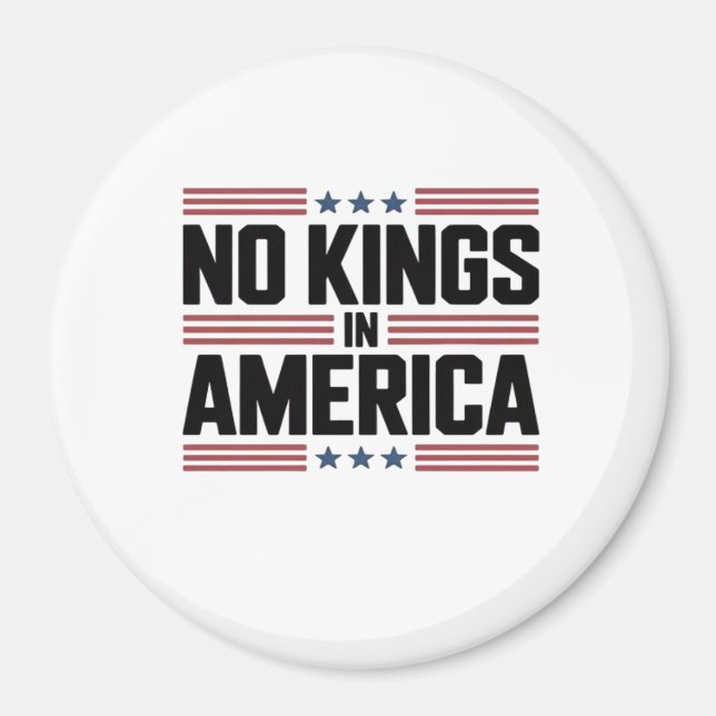 No Kings In America USA Creative Style Magnet (Vorne)