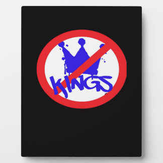 No Kings In The USA Classic Fotoplatte