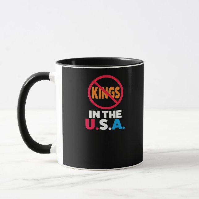 No Kings In The USA Tasse (Links)