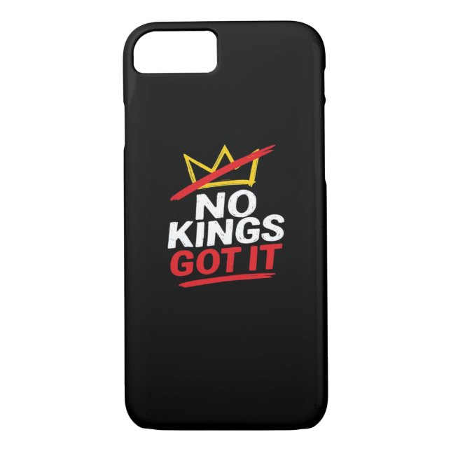 No Kings It Creative Casual Case-Mate iPhone Hülle (Rückseite)