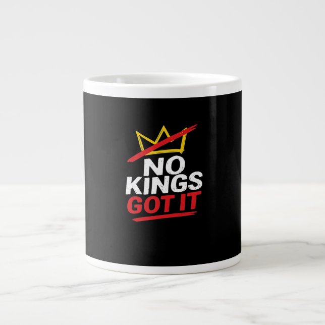 No Kings It Creative Casual Jumbo-Tasse (Vorderseite)
