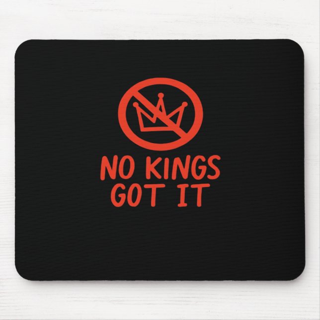 No Kings It Patriotic Style Mousepad (Vorne)