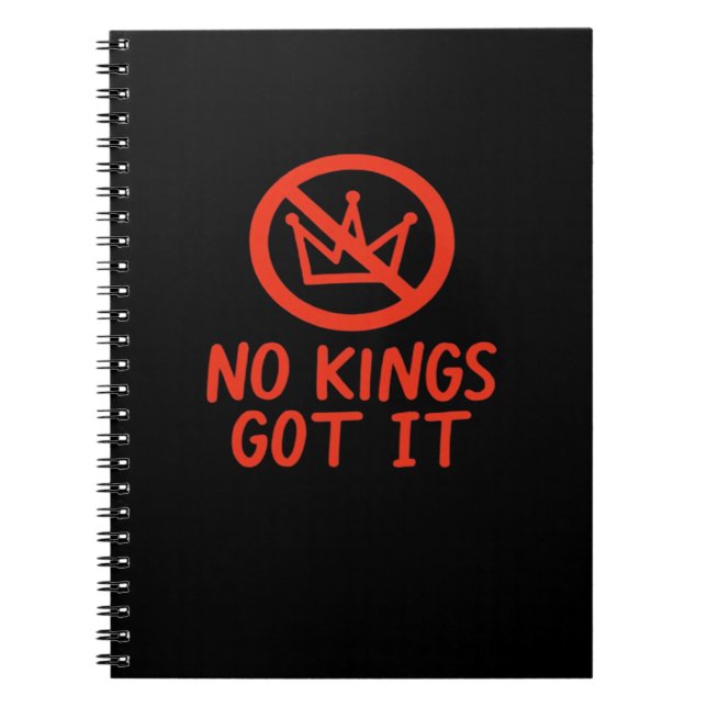 No Kings It Patriotic Style Notizblock (Vorderseite)