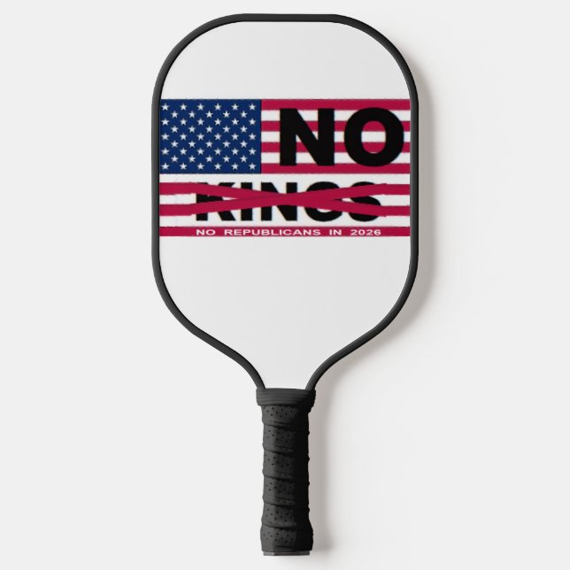 "NO kings" Pickleball Paddle (Vorderseite)