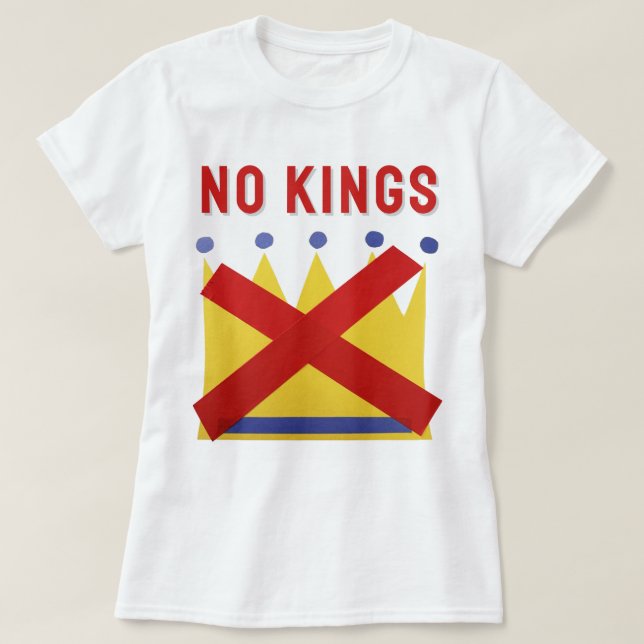 No Kings Protest Resist 2025 T-Shirt (Design vorne)