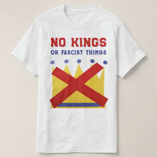 No Kings Protest Resist 2025 T-Shirt (Design vorne)