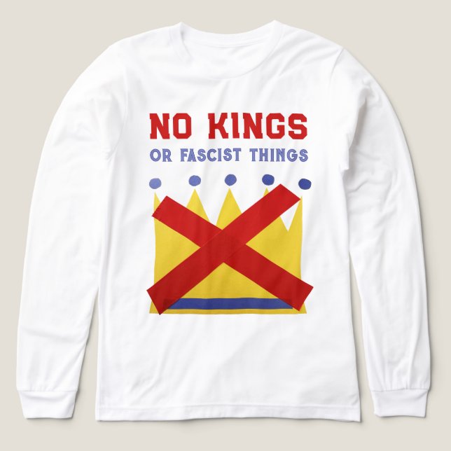 No Kings Protest Resist 2025 Tri-Blend Shirt (Design Vorderseite)