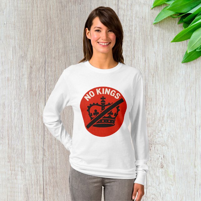 No Kings Protest Symbol T-Shirt (Von Creator hochgeladen)