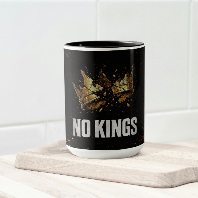 No Kings Protest Tasse (Von Creator hochgeladen)