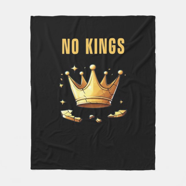 No Kings. Simple Yet Impactful Visual Of A Destroy Fleecedecke (Vorderseite)