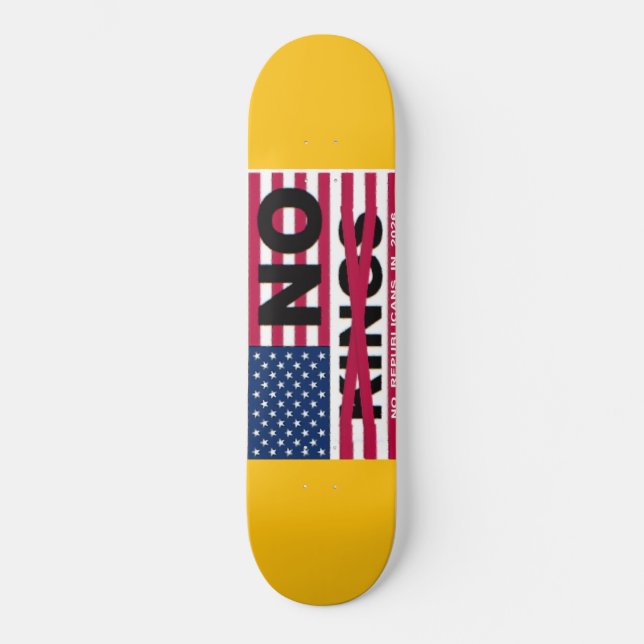 "NO kings" Skateboard (Vorderseite)
