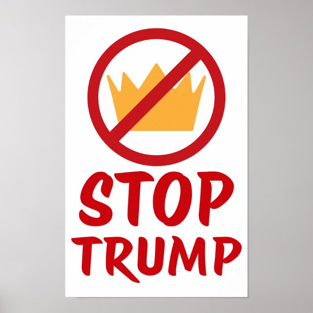 NO KINGS STOP TRUMP Anti-Trump | RYW | Protest Poster (Vorne)