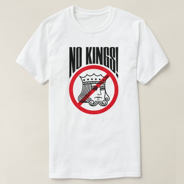 NO KINGS - Trump Protest - T - Shirt (Design vorne)