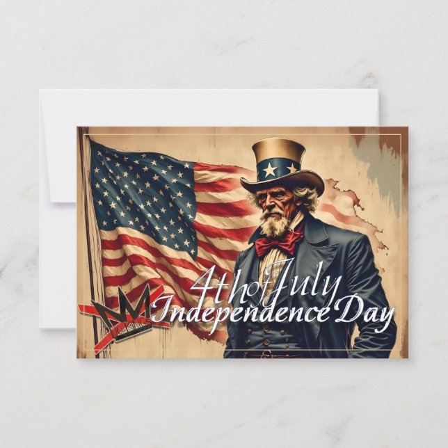 No Kings Uncle Sam Independence Day Art (Vorderseite)