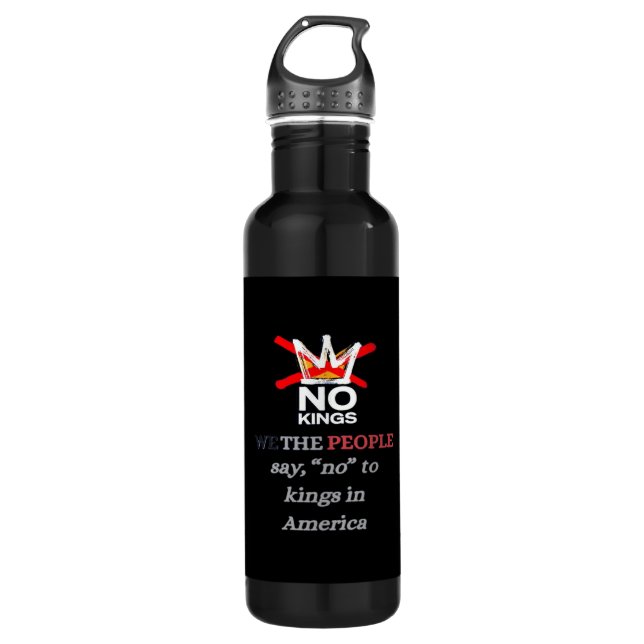 No Kings We the People Freedom Classic Style Edelstahlflasche (Vorderseite)